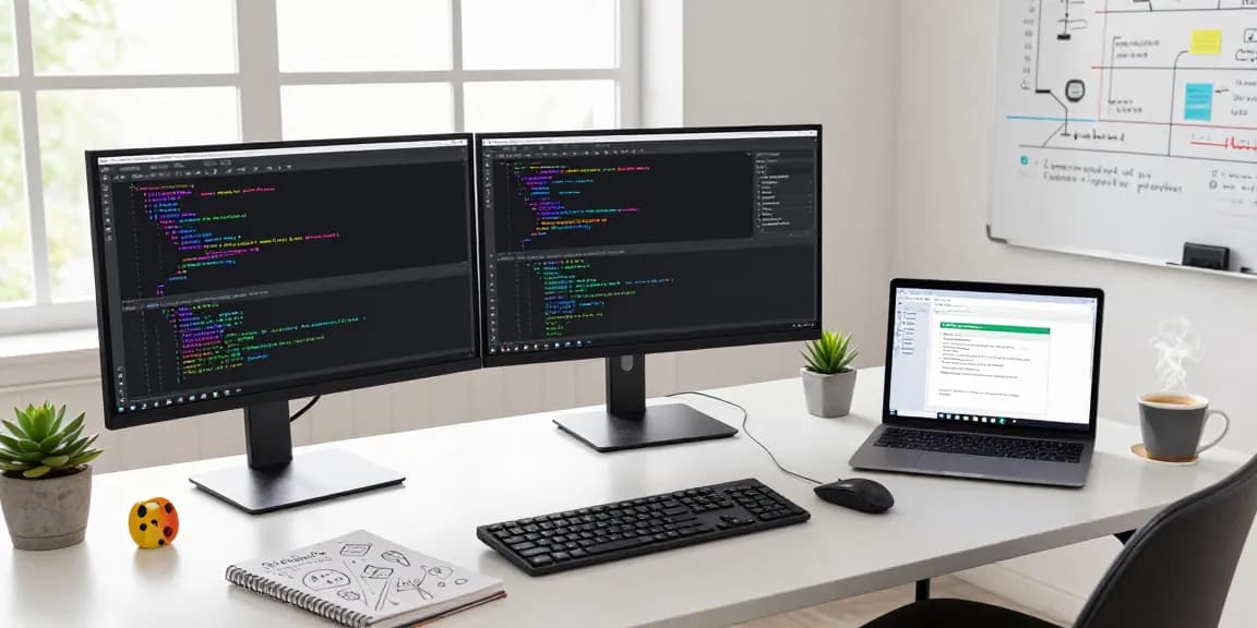 OpenClaw skill development workspace with coding screens and creative notes