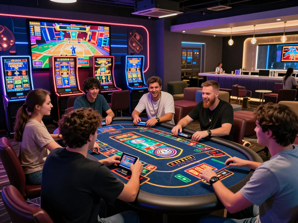 Exciting live casino gaming scene with players enjoying Raja328's online gaming platform.