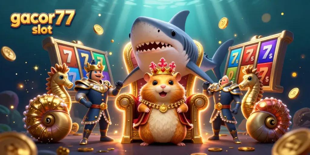 Menangkan gacor77 slot dengan hamster raja berani dan elemen permainan slot yang menarik.