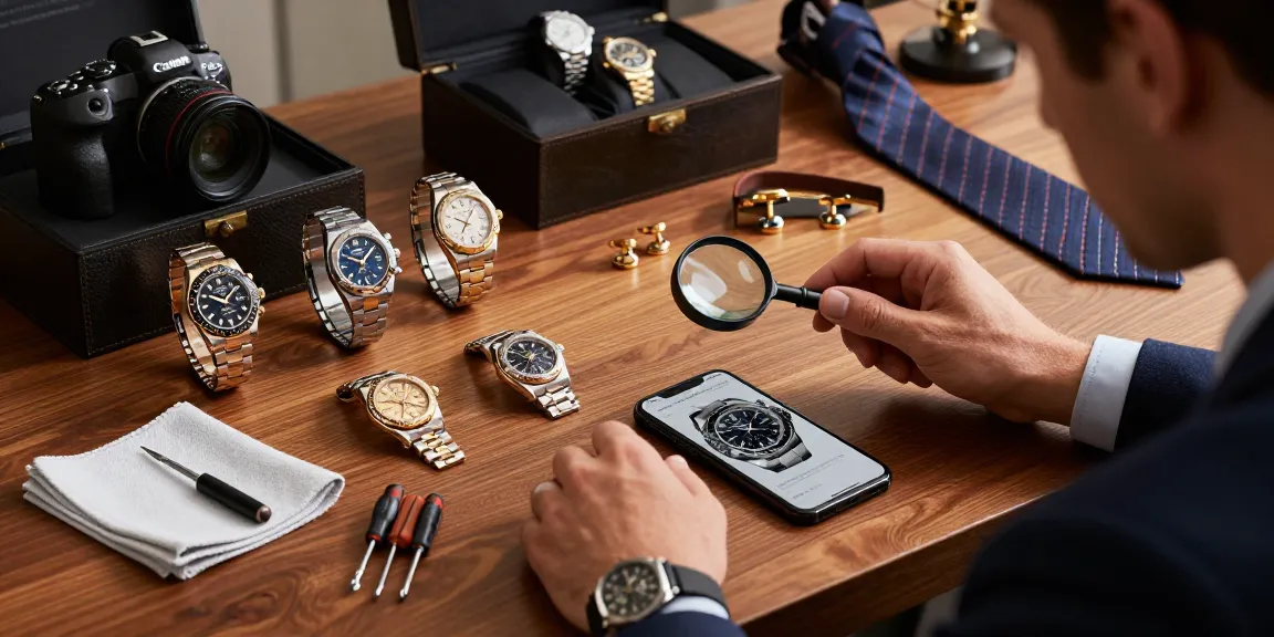 Luxury replica watches displayed elegantly, showcasing craftsmanship and style in a refined setting.