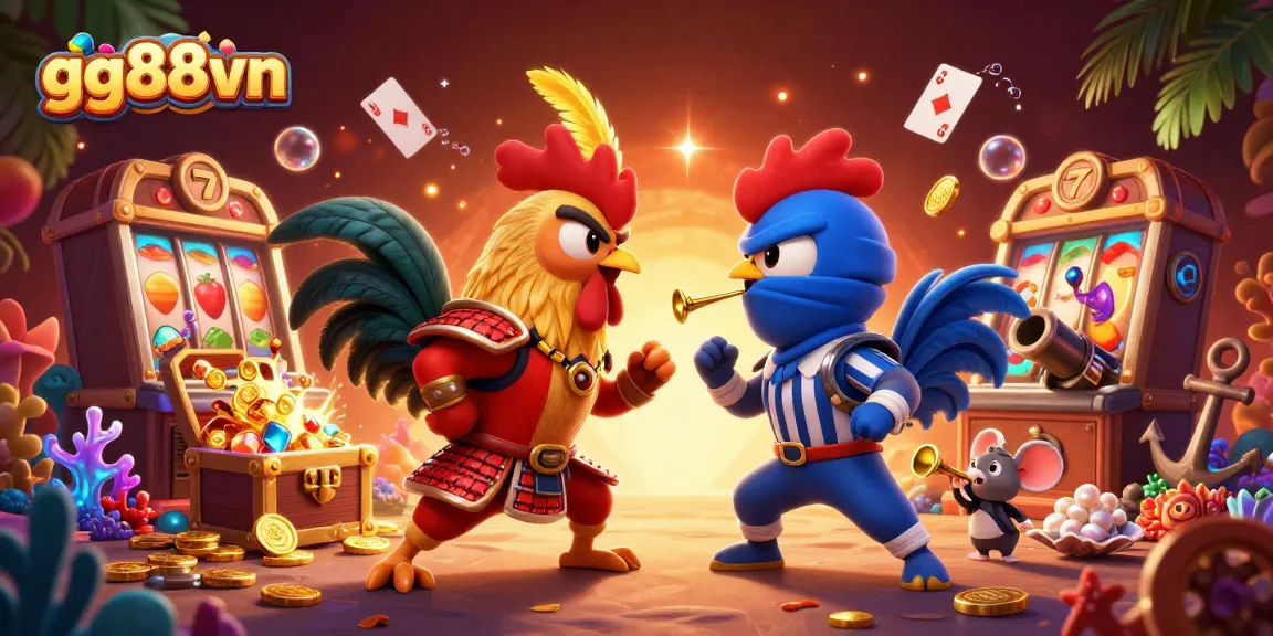 Compete in the thrilling world of gg88vn with dynamic roosters and slot machines.