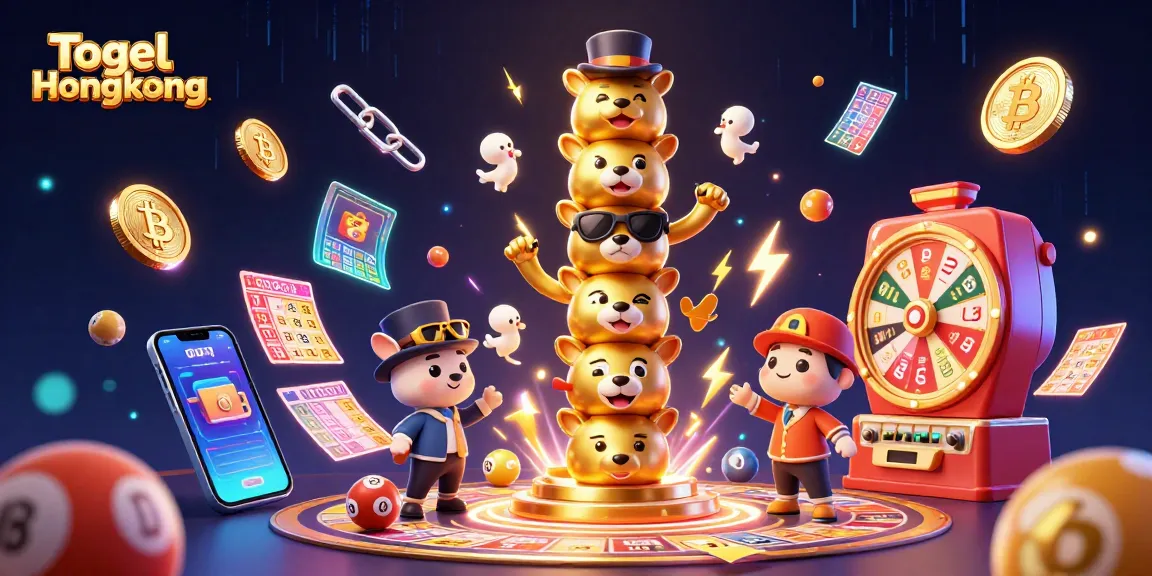 Engaging bingo gameplay at Togel Hongkong with vibrant cartoon characters and digital elements.