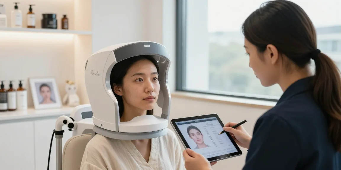 ClinicEvo better than QOVES facial analysis session in a modern clinic.