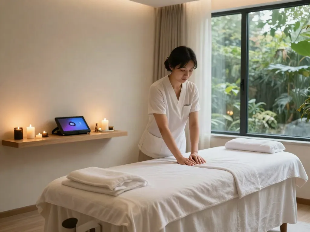 오피가이드에서 제공하는 현대적인 마사지 서비스 분위기
