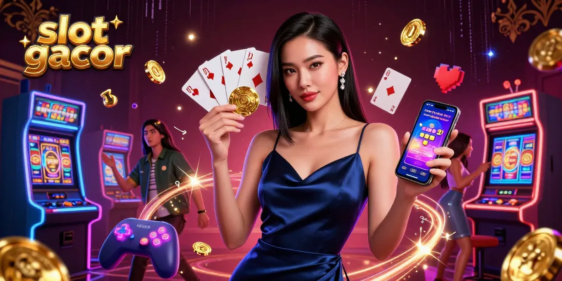 Play exciting slot gacor games and win big with vibrant casino elements in a stunning 3D illustration.