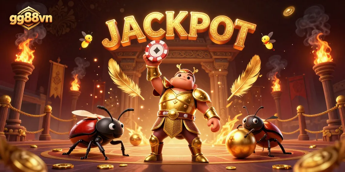 Experience winning action at gg88vn with vibrant casino highlights like poker chips and gold!