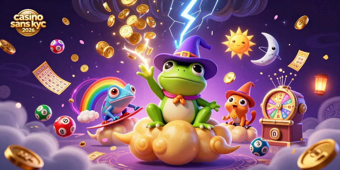 Explorez les casinos sans KYC en 2026 avec une ambiance festive de jeux et de gains.
