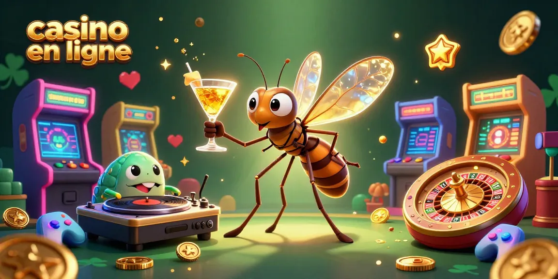 Jouez aux jeux de casino en ligne avec ce visuel captivant d'une illustration 3D.