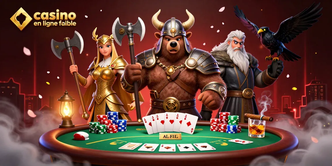 Gagnez au casino en ligne fiable avec des jeux de poker et des personnages épiques.