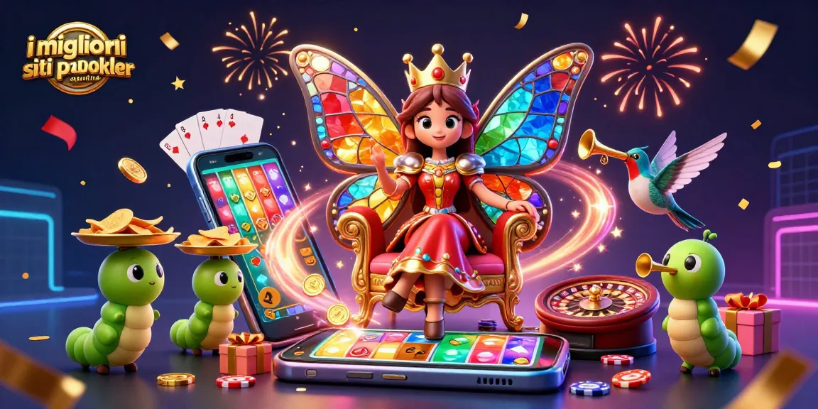 I migliori siti di poker online: la regina delle farfalle assiste a un gioco di poker avvincente.