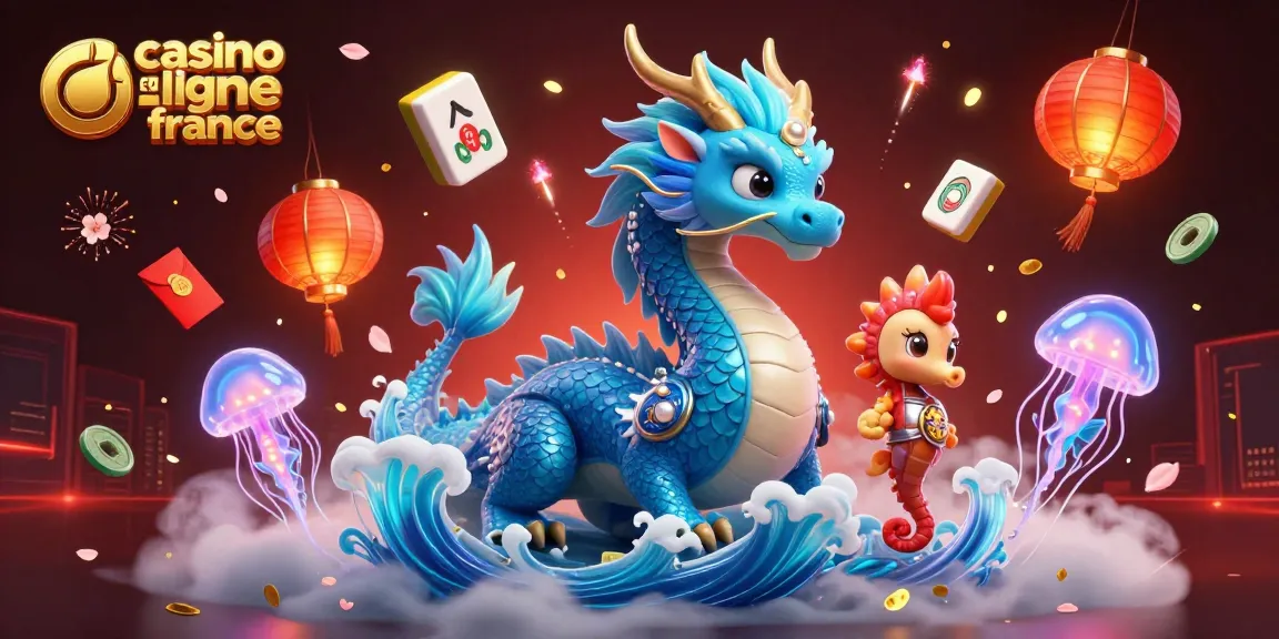 Jouez à des jeux de casino en ligne France avec des dragons fantastiques et des éléments colorés.