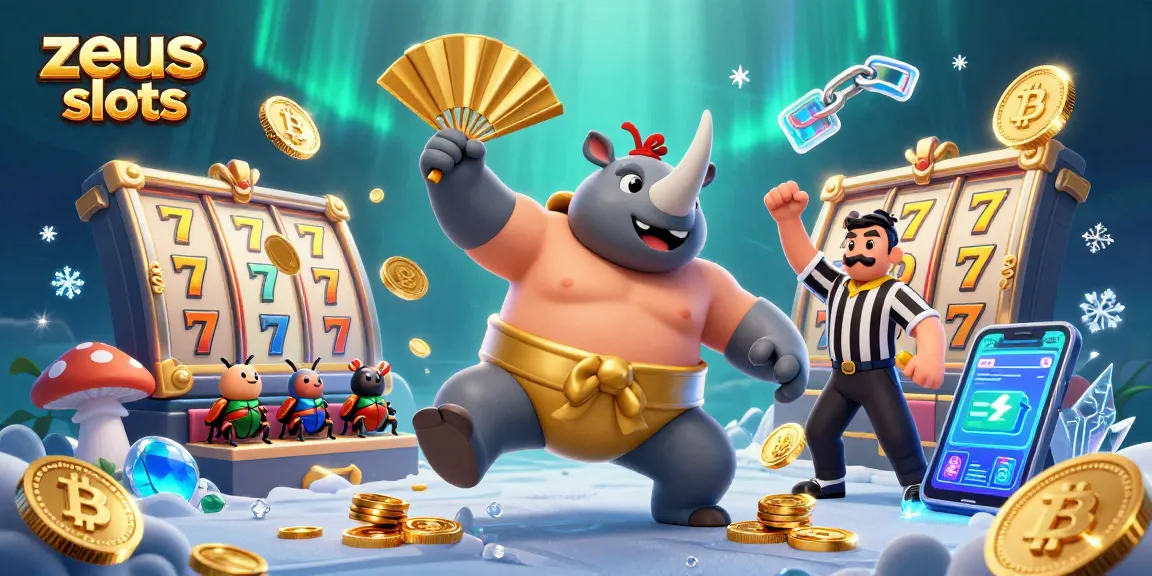 Experience zeus slots excitement with a dynamic illustration capturing vibrant action and rewards.