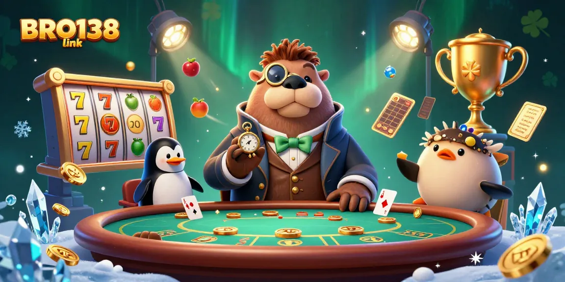 Experience thrilling gaming action at BRO138 link with exciting slot elements in a vibrant 3D scene.