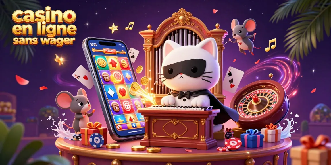 Découvrez l'univers du casino en ligne sans wager avec ce chat fantomatique jouant au pipeau dans un environnement magique.