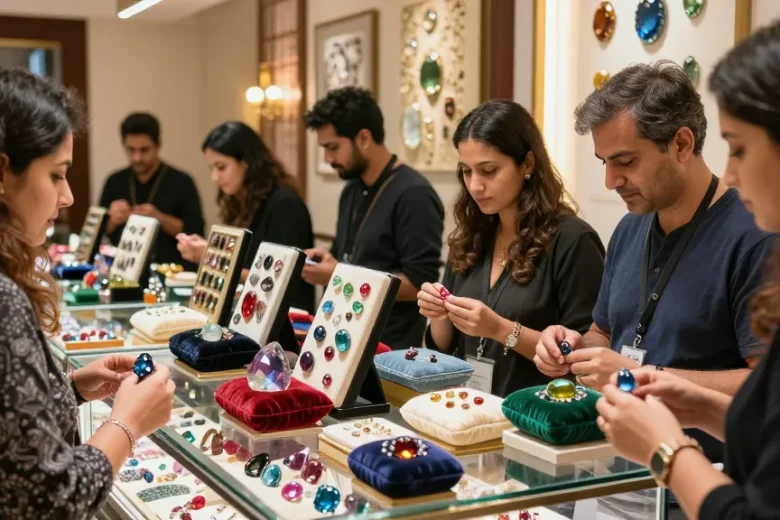 Explore high-quality gemstones at https://www.mygemspot.com in a vibrant marketplace with diverse customers and knowledgeable merchants.